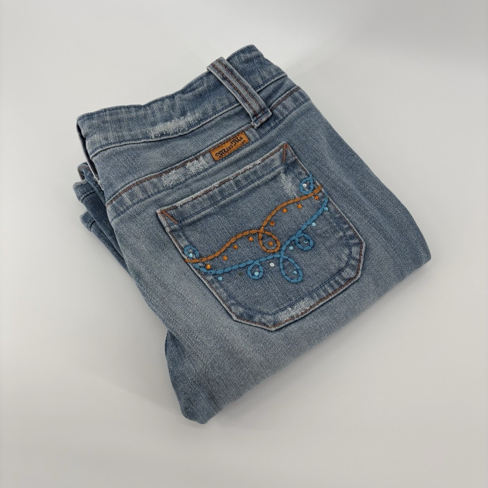 Miss Me Jeans Women's 28 Bootcut Embroidered Pockets Western Cowgirl‎ Denim